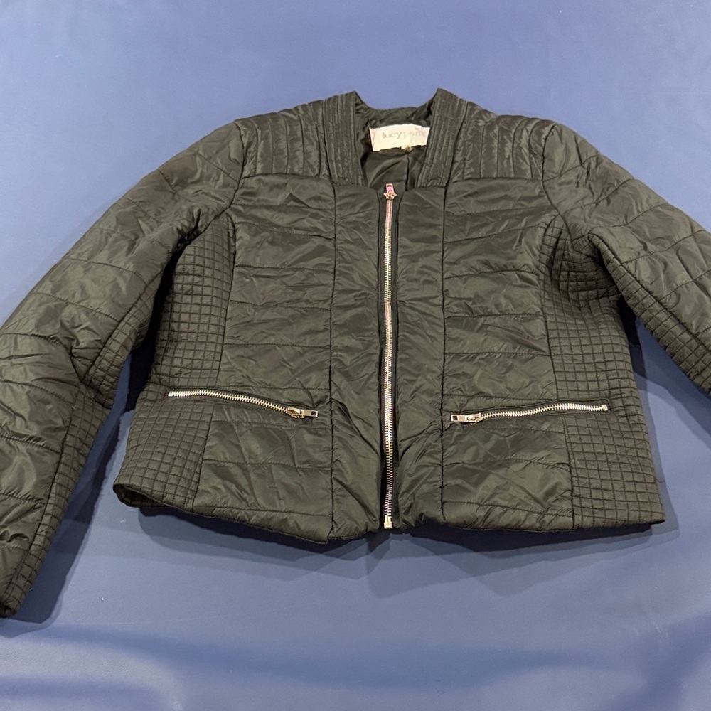Lucy Paris Black Quilted Puffer Jacket